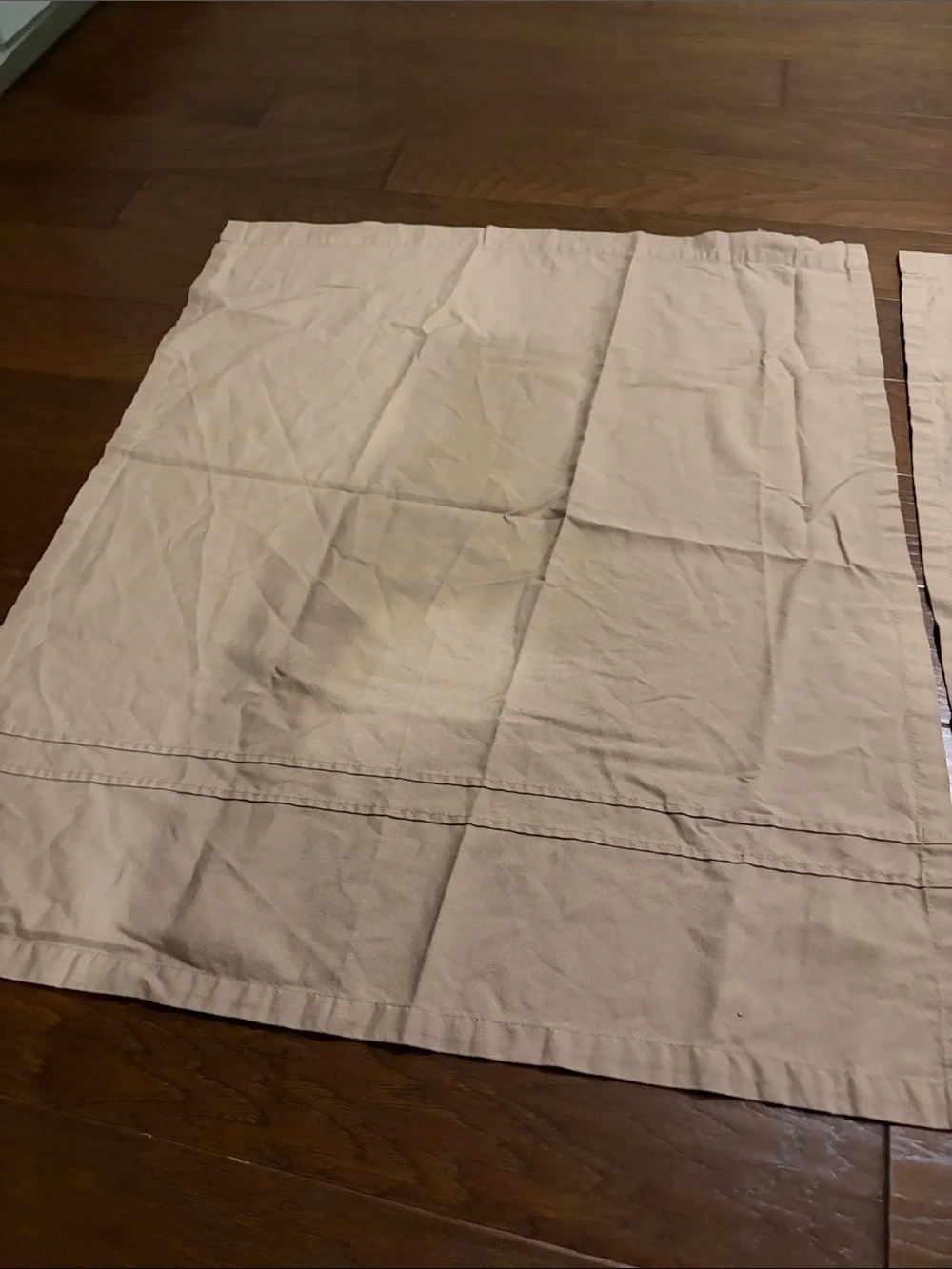 Beige/Brown tiered valance set of 2, Better Homes and Garden 34 in x 27 in